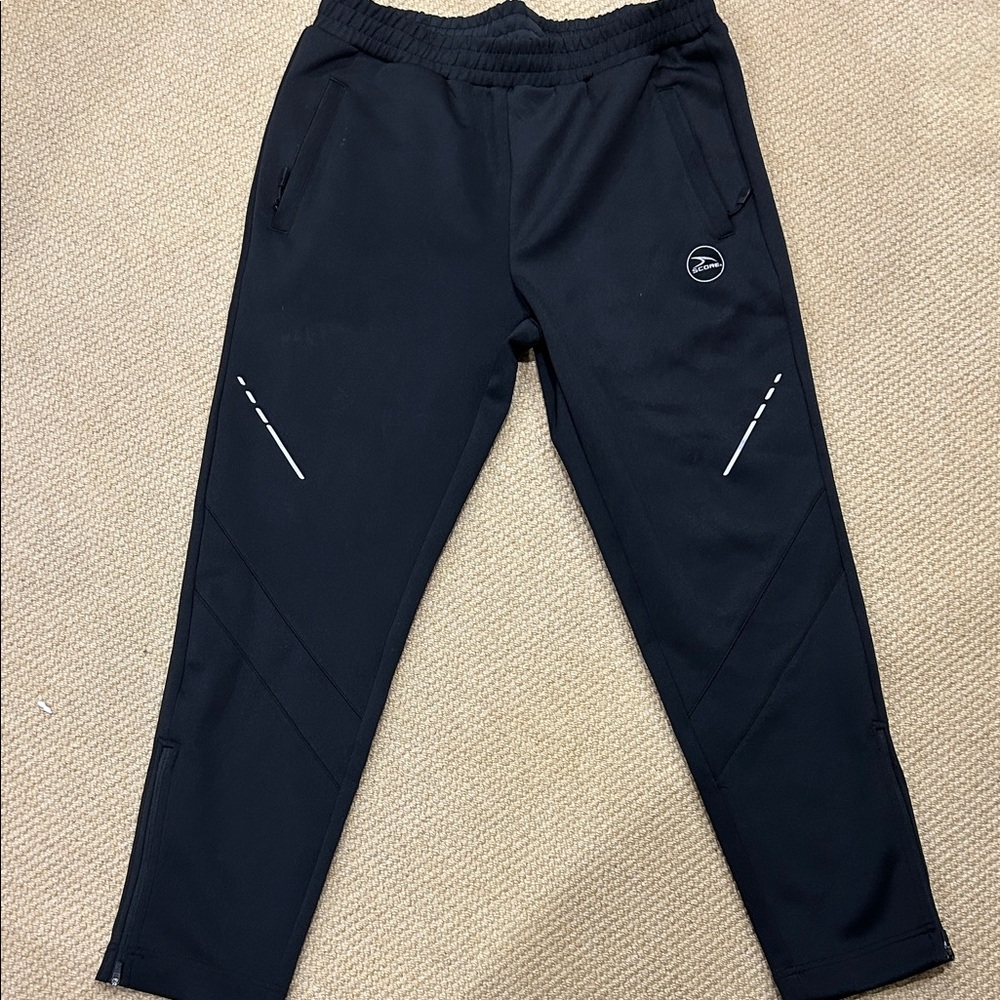 Men's Black Joggers with Logo Detail